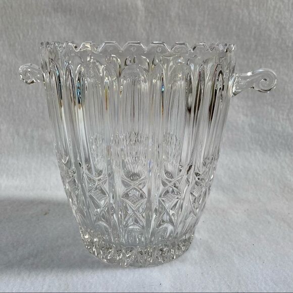 Bohemian Lead Crystal Champagne Wine Cooler Ice Bucket - Picture 1 of 5